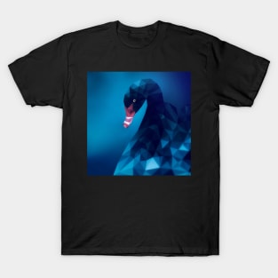 Geometric Black Swan T-Shirt